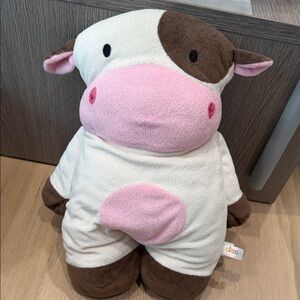 Circo Pink and Brown Cow Stuffed Animal